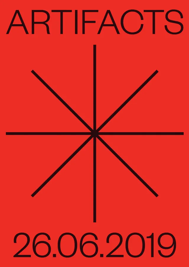 Artifacts Graphic Design, brutalist, minimal, high-contrast