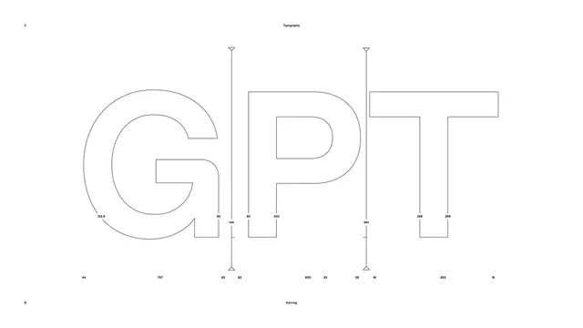 GPT Outline Typography, minimal, monochrome, high-contrast