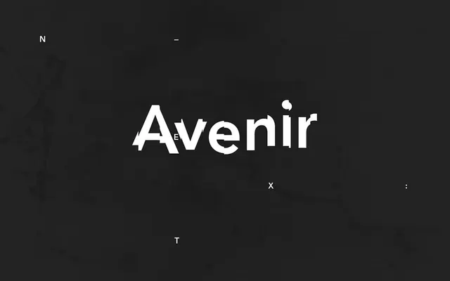 Avenir Type Specimen