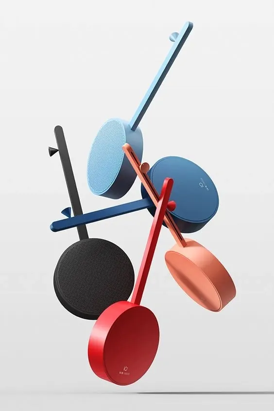 Abstract Geometric Shapes Composition, 3d-render, abstract, vibrant
