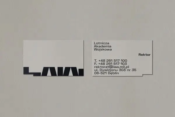 Bold serif law practice business card, minimal, corporate-clean, light