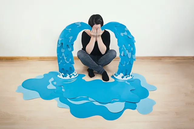 3D Character Illustration with Abstract Shapes