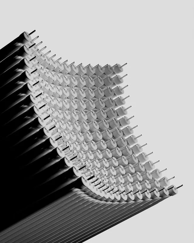 Abstract Geometric 3D Structure, minimal, geometric, monochrome