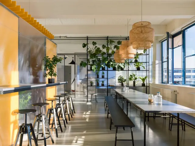 Modern Industrial Interior, minimal, corporate-clean, light