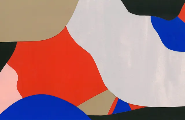 Abstract Organic Shapes Composition, organic, maximalist, vibrant