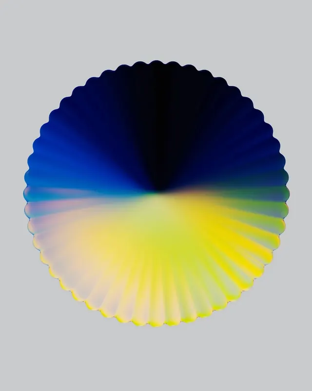 Radial Gradient Circle, minimal, geometric, vibrant