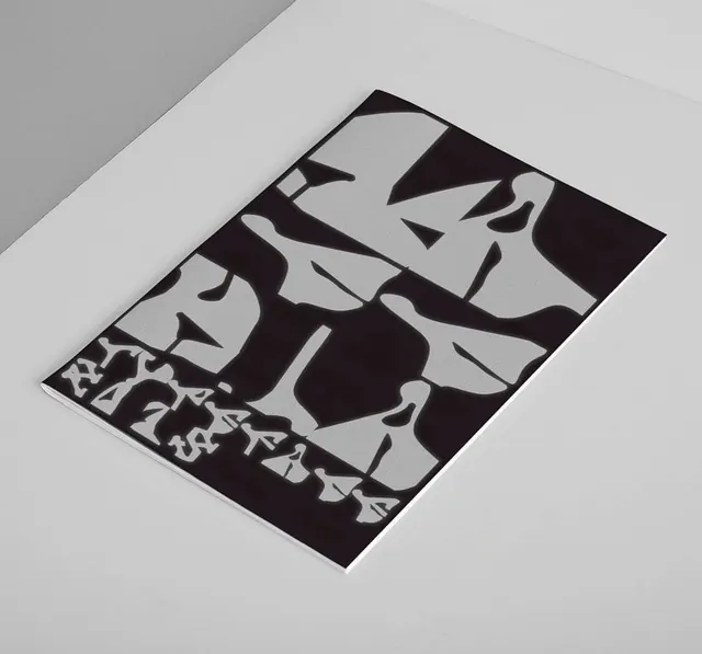 Abstract Geometric Graphic, brutalist, monochrome, monochrome