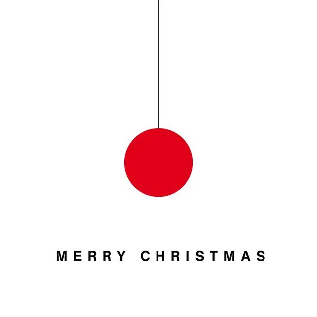 Merry Christmas minimal card, minimal, geometric, light