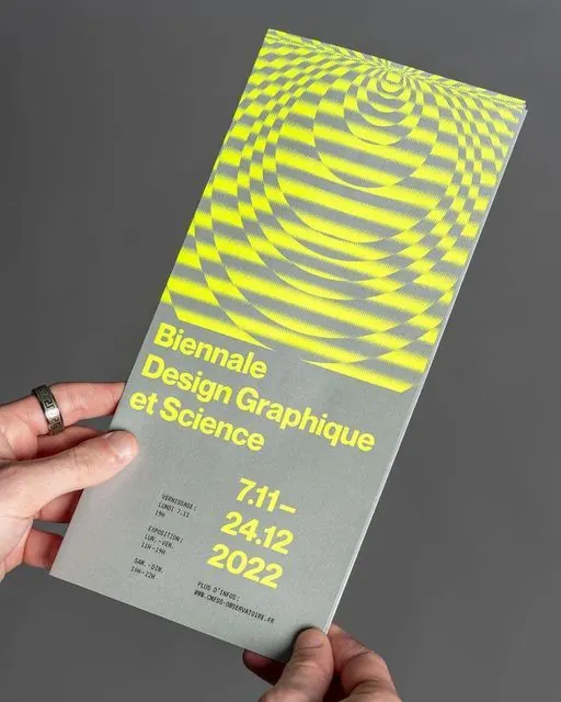 Biennial design conference poster with geometric pattern, geometric, abstract, vibrant