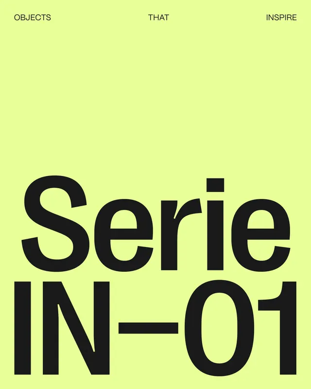 Serie IN-01 Typography Layout, minimal, editorial, vibrant