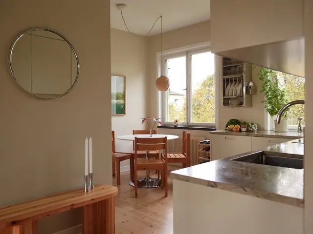 Minimalist kitchen interior, minimal, organic, warm