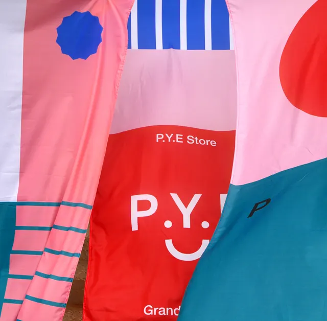 PYE Store Branding, maximalist, playful, vibrant