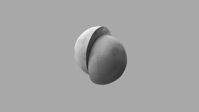 Abstract 3D Sphere Composition