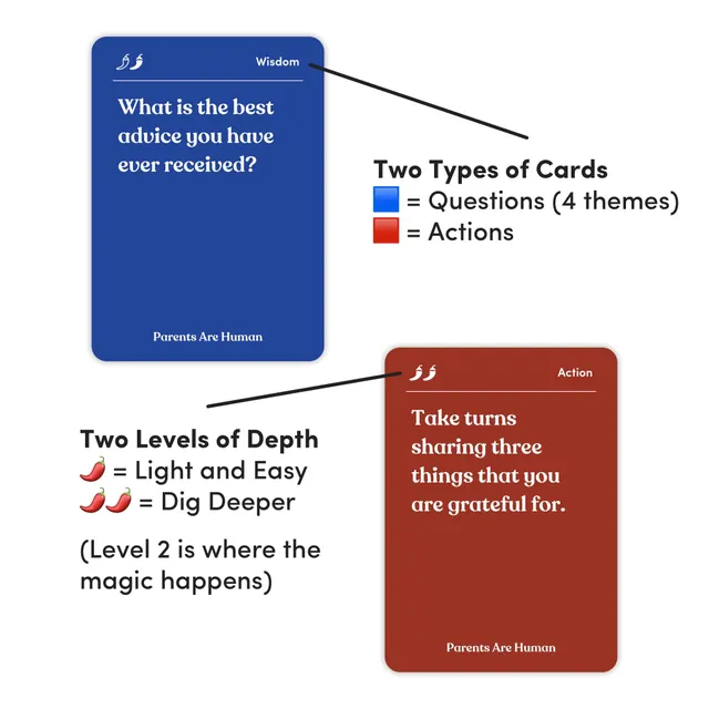 Dual-card coaching system with depth and color coding, minimal, flat, warm