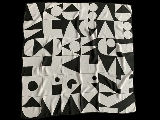 Geometric Abstract Pattern, minimal, brutalist, monochrome