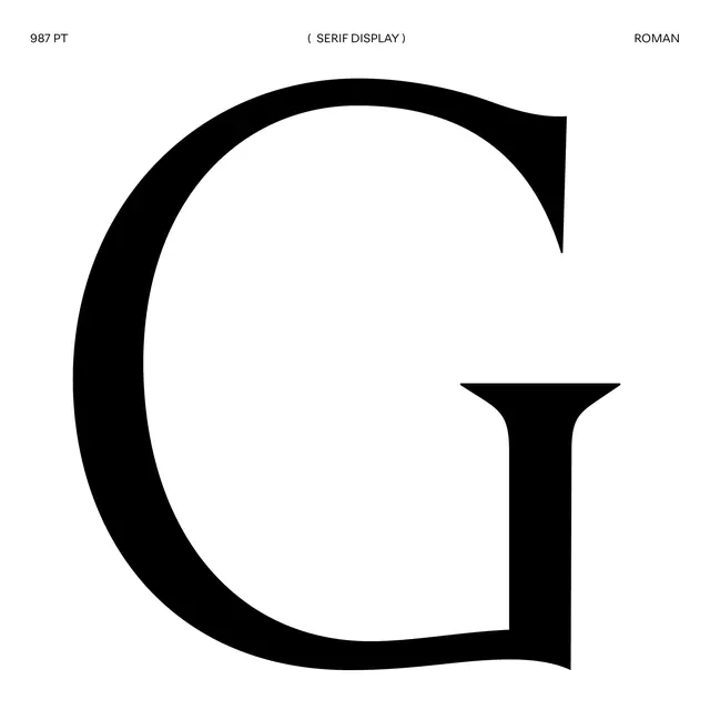 Serif Display Type Specimen