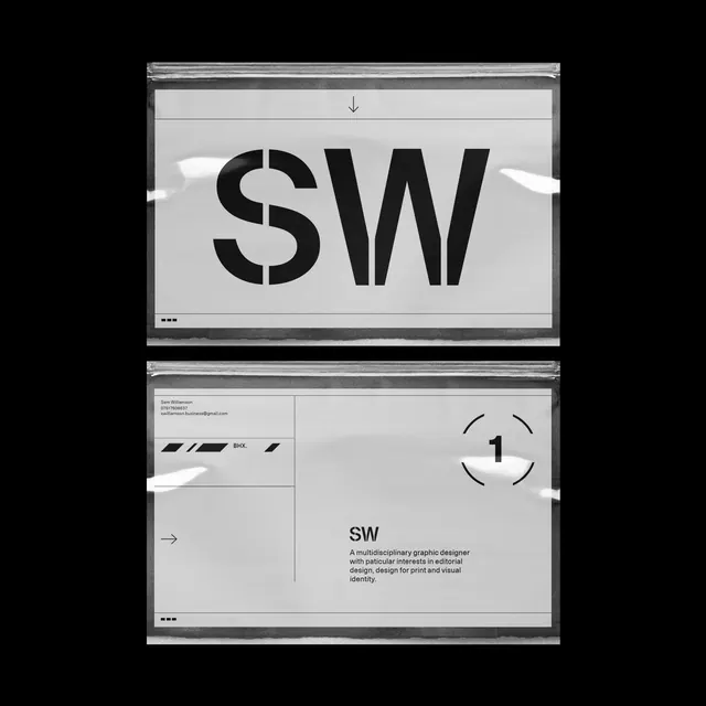 SW Identity System, minimal, swiss, monochrome