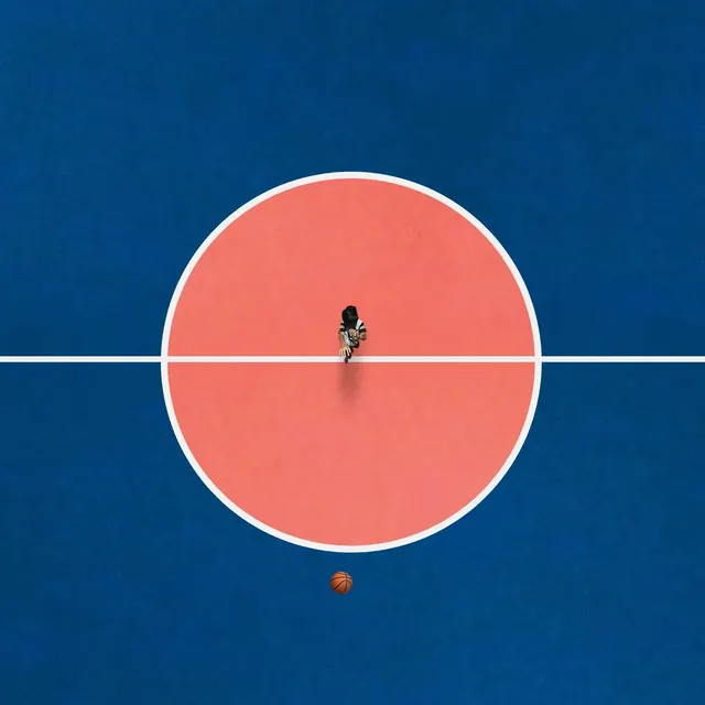 Minimalist Geometric Composition, minimal, geometric, vibrant