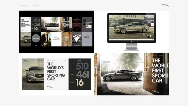 Automotive Branding and Layout Showcase, minimal, corporate-clean, dark