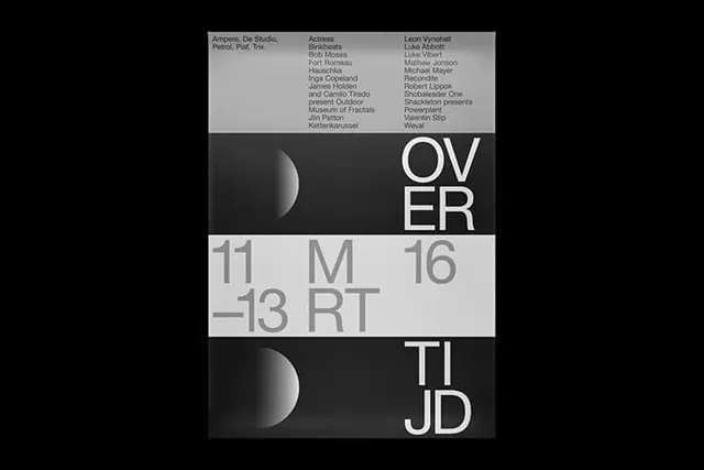 Monochrome Typographic Grid, swiss, brutalist, monochrome
