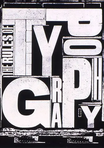 Typography Graphic Composition, brutalist, maximalist, high-contrast