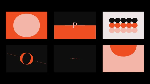 Geometric Abstract Identity System, minimal, geometric, high-contrast