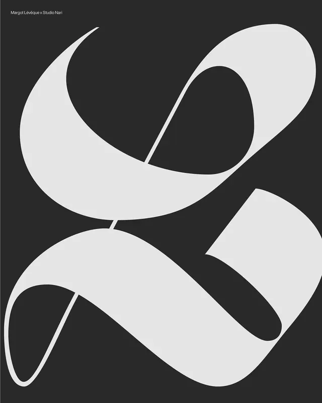 Abstract Monogram Graphic, minimal, geometric, monochrome