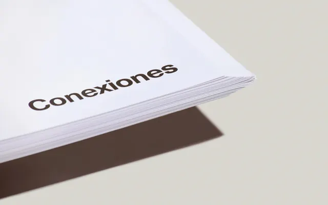 Conexiones Wordmark Mockup, minimal, corporate-clean, monochrome