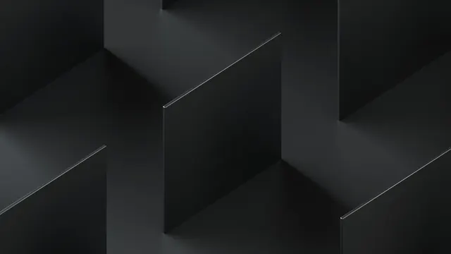 Geometric 3D Abstract Shapes, 3d-render, minimal, dark