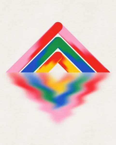Multicolor gradient textured composition, organic, gradient-heavy, warm
