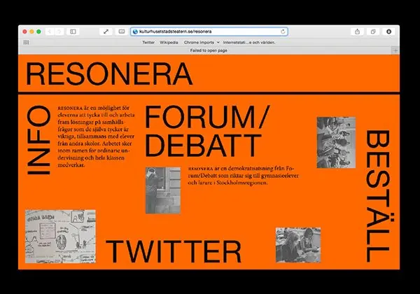 Brutal orange-and-black information grid, brutalist, geometric, warm