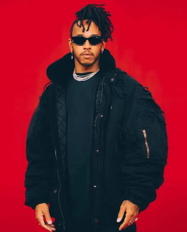 Portrait of a man in a puffer jacket, minimal, vibrant