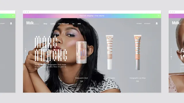 Beauty Product UI Mockup, light-mode, minimal, light