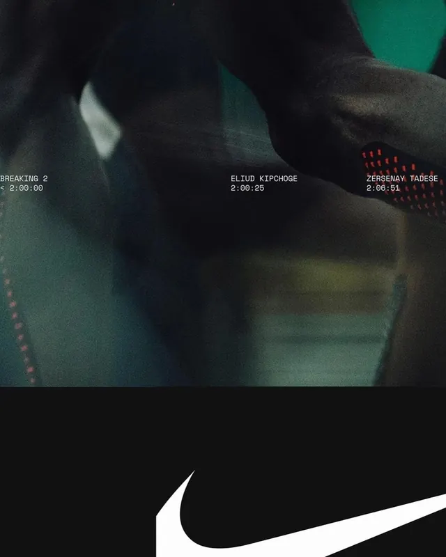Nike Swoosh Motion Still, dark-mode, technical, high-contrast