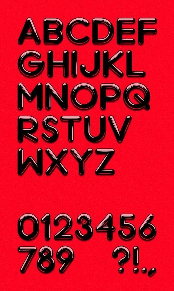 Red Type Specimen