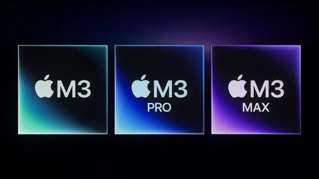 Apple M3 neon gradient product cards, gradient-heavy, minimal, dark