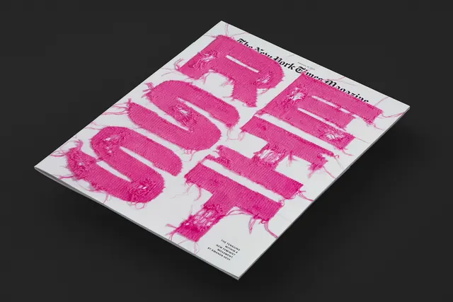 Pink Abstract Typography Design, brutalist, maximalist, vibrant