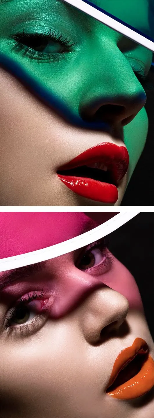 Abstract Face Collage, maximalist, abstract, vibrant