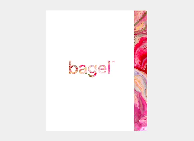Bagel Logo and Brand Element, minimal, playful, vibrant