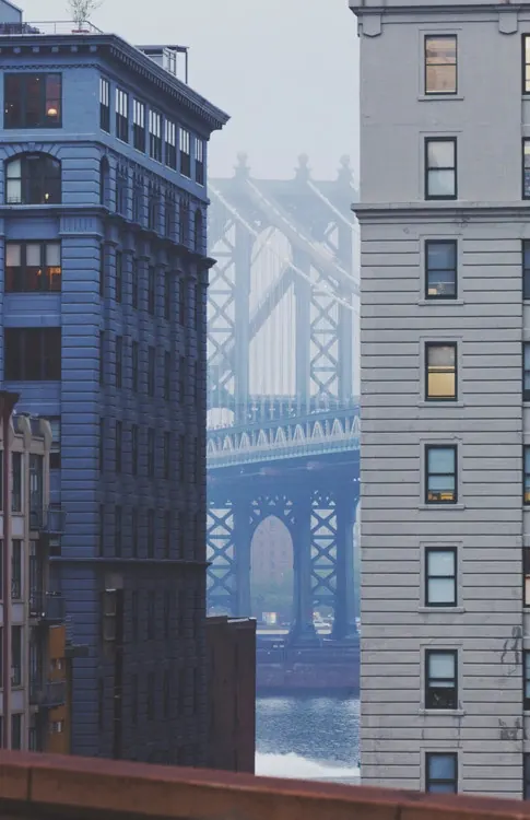 Urban Architecture and Bridge Composition, minimal, photographic, cool