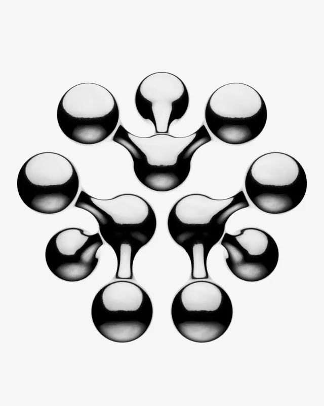 Abstract Spherical Cluster, 3d-render, minimal, monochrome
