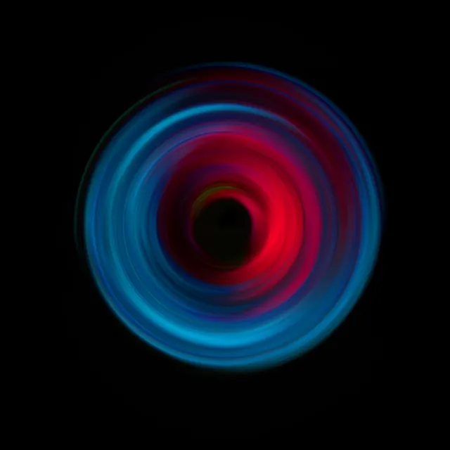 Abstract Circular Light Motion, gradient-heavy, abstract, vibrant
