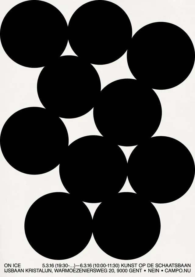 Geometric Circle Composition, minimal, swiss, high-contrast