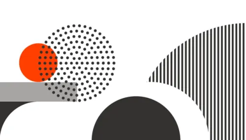 Geometric Abstract Composition, minimal, geometric, high-contrast
