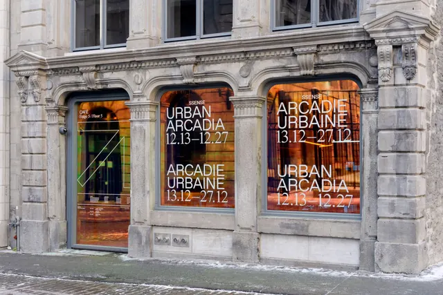 Urban Habitat Storefront Signage, minimal, corporate-clean, high-contrast