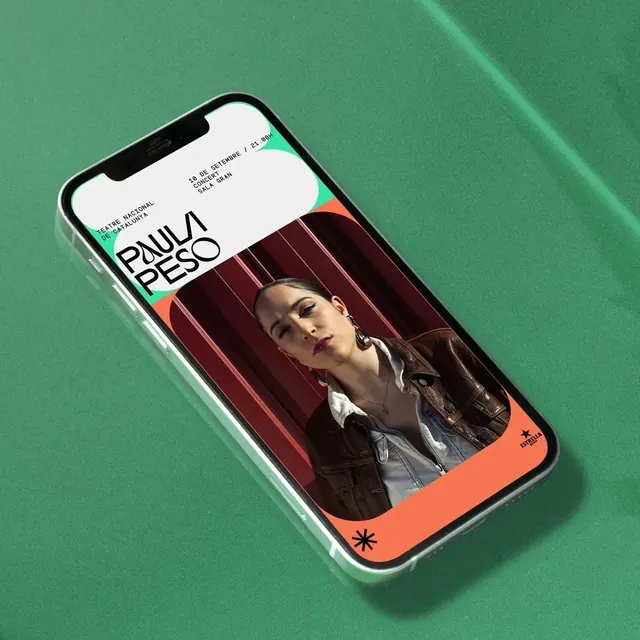 Mobile App UI Mockup, neo-brutalist, vibrant