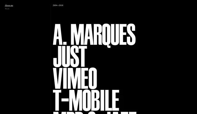 A. Marques Just Vimed T-Mobile, minimal, swiss, monochrome