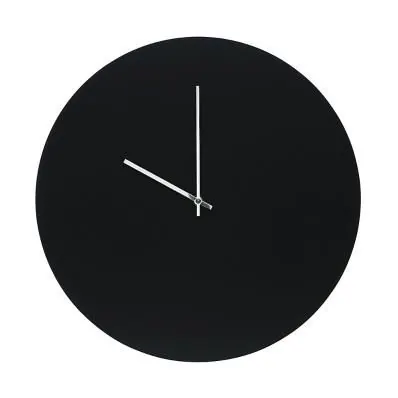 Minimalist Black Wall Clock, minimal, monochrome, monochrome