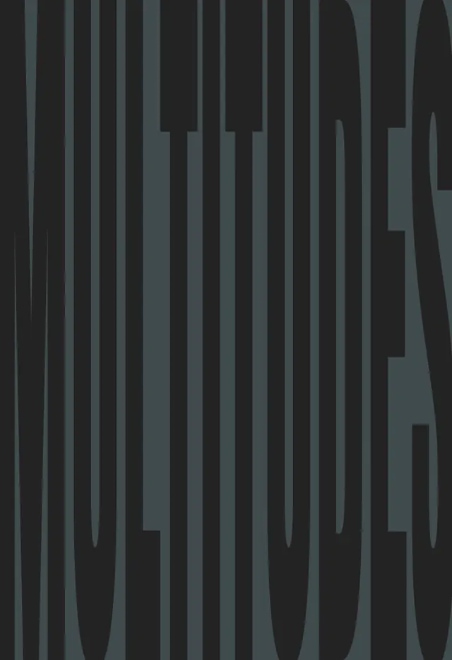 Vertical Typography Composition, minimal, brutalist, high-contrast