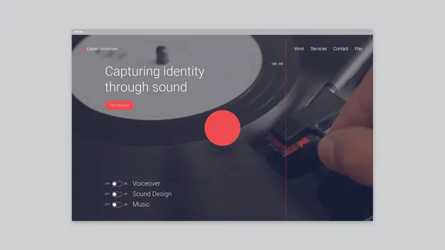 Capturing Identity Product Showcase, dark-mode, minimal, dark